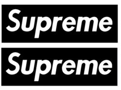 Supreme Box Logo Stencils
