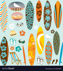 Surfboard clipart