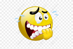 Sweating, Nervous, Wet Yellow Smiley Face Clipart - Anxious ...