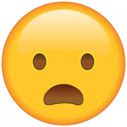 Frowning Face with Open Mouth Emoji | Shocked emoji, Emoji ...