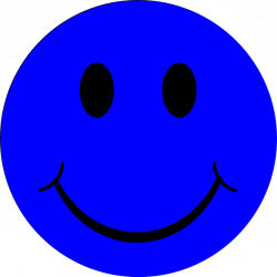 Blue Smiley Face clip art - vector clip art online, royalty ...