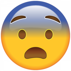 Fearful Face Emoji | Emoji images, Emoji wallpaper, Emoji love