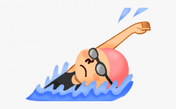 Swimming Clipart Back Stroke - Backstroke Clipart ...