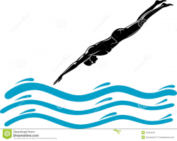 Diving Into Pool Clipart