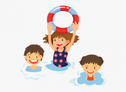 Family Clipart Png - Kids Swimming Clipart Png , Transparent ...