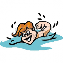 boy swimming clipart. Royalty-free clipart # 155038