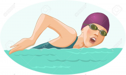 Swimming clipart girl - ClipartFest | Coconut swim goggles ...
