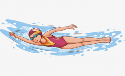 Women Swimming Clipart