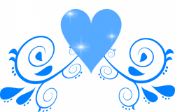 Free+Wedding+Flourish+Clip+Art+blue | Blue Heart Swirl clip art ...