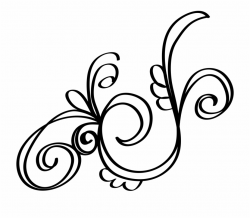 12 Fancy Swirl Design Images - Swirl Doodle Clip Art, Transparent ...
