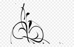 Floral Clipart Swirl - Funeral Flower Clip Art - Png Download ...