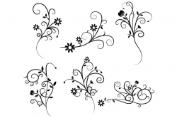 Flower Flourish Swirl Clipart