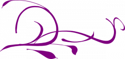 Purple Leaves Swirl Clip Art at Clker.com - vector clip art online ...