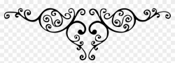 Flourish - Swirl Clipart Transparent Background, HD Png Download ...