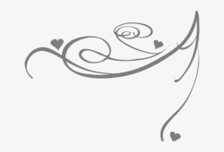 Silver Clipart Swirls - Swirl Clipart Transparent Background - Free ...