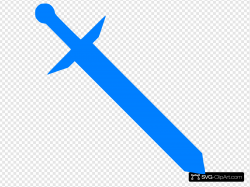 Blue Sword Clip art, Icon and SVG - SVG Clipart