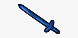 Swords Clipart Plastic - Blue Sword Png PNG Image ...