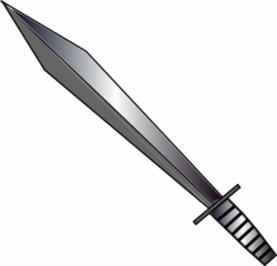 Cartoon Sword Clipart - Clip Art Bay