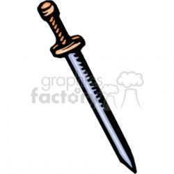 cartoon sword clipart. Royalty-free clipart # 173700