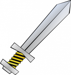 Gold And Black Sword clip art - vector clip art online ...