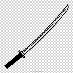 Sword Katana Coloring book Drawing Samurai, Sword PNG ...