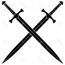 Top Sword Outline Vector Drawing » Free Vector Art, Images ...