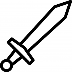 Sword clipart outline, Sword outline Transparent FREE for ...