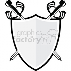 vector swords and shield clipart. Royalty-free clipart # 384852