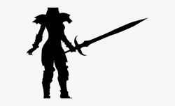 Woman Warrior Clipart Sword Silhouette - Portable Network ...