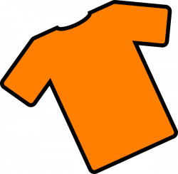 Orange T-shirt Angled Clip Art at Clker.com - vector clip ...