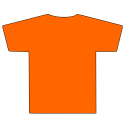 Orange T-shirt Clipart