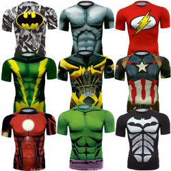 Newest Marvel Superhero Gym Clothing Superman T Shirt Men ...
