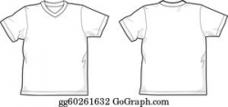 Vector Stock - Front, back and side views of blank t-shirt ...