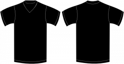 V Neck Black Tshirt Clip Art at Clker.com - vector clip art ...