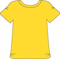 Yellow Tshirt | Clip art, Clothes, Teaching colors