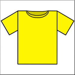 Clip Art: T-Shirt Yellow Color I abcteach.com | abcteach
