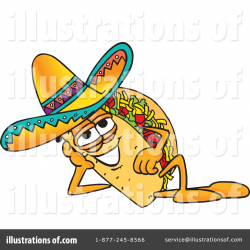 Taco Clipart #8034 - Illustration by Toons4Biz