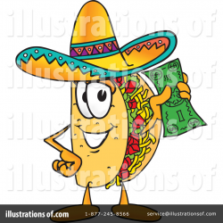 Taco Clipart #8055 - Illustration by Toons4Biz