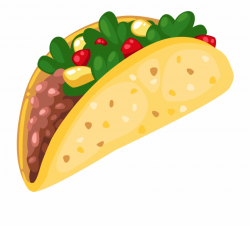 Spanish Clipart Fish Taco - Taco Clipart Transparent ...