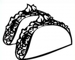 Free taco clipart black white - WikiClipArt