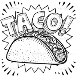 taco shell drawing - Google Search | Mexican Food Truck Mood Board ...
