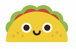 cartoon taco Mexican food cartoon emoji vinyl decal sticker 4 jpg ...