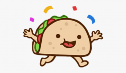 Picture Black And White Silly Taco Sticker Pack - Happy Taco Clip ...