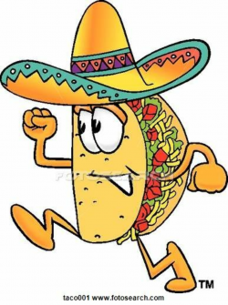 Taco running Clipart in 2019 | Book Fair themes | Taco cartoon, Taco ...