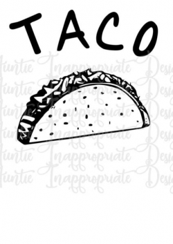 Taco and Taquito baby and parent Digital SVG File