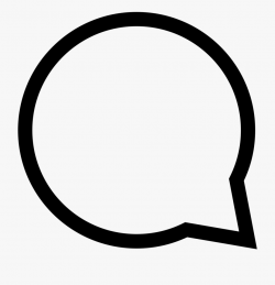 Speech Bubble Outline - Talk Bubble Icon Png #2574457 - Free ...