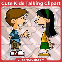 Cartoon Kids Talking Clipart | ClipArt for Teachers | Clip ...