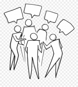 People In A Group Talking - Cartoon Clipart (#952914 ...