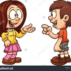 Kids Talking To Each Other Clipart - Letters regarding Kids ...