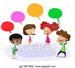 Vector Stock - Cartoon students talking outdoors of school ...
